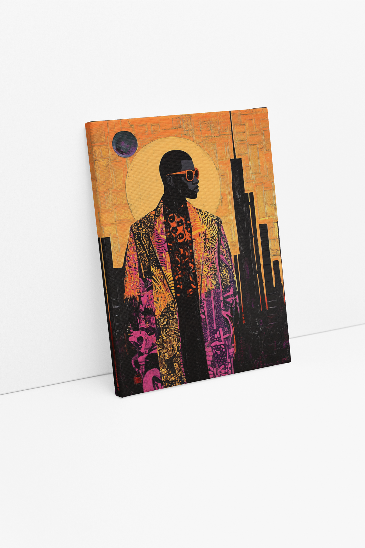 Solar Silhouette Canvas Art