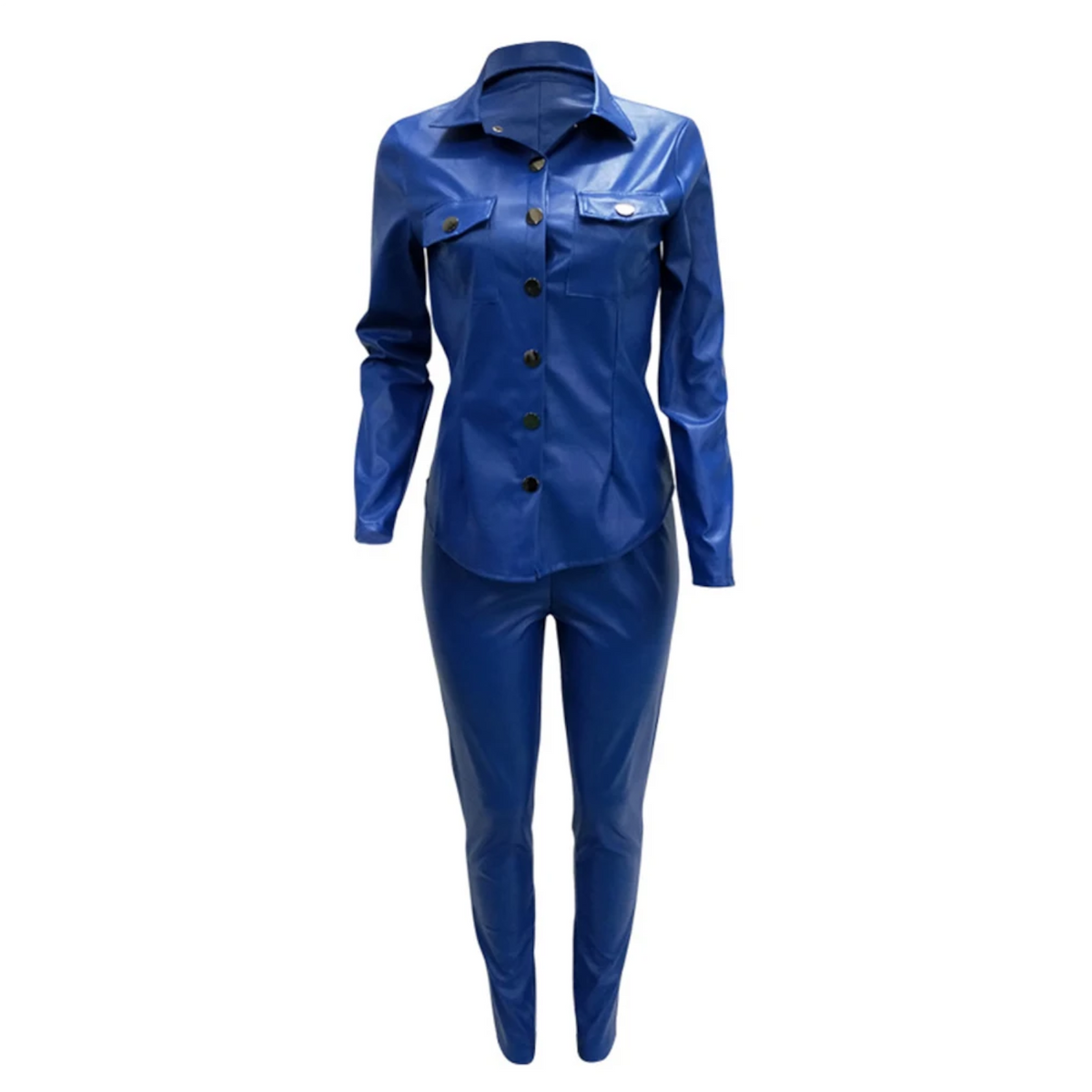 Vegan Leather Pants set