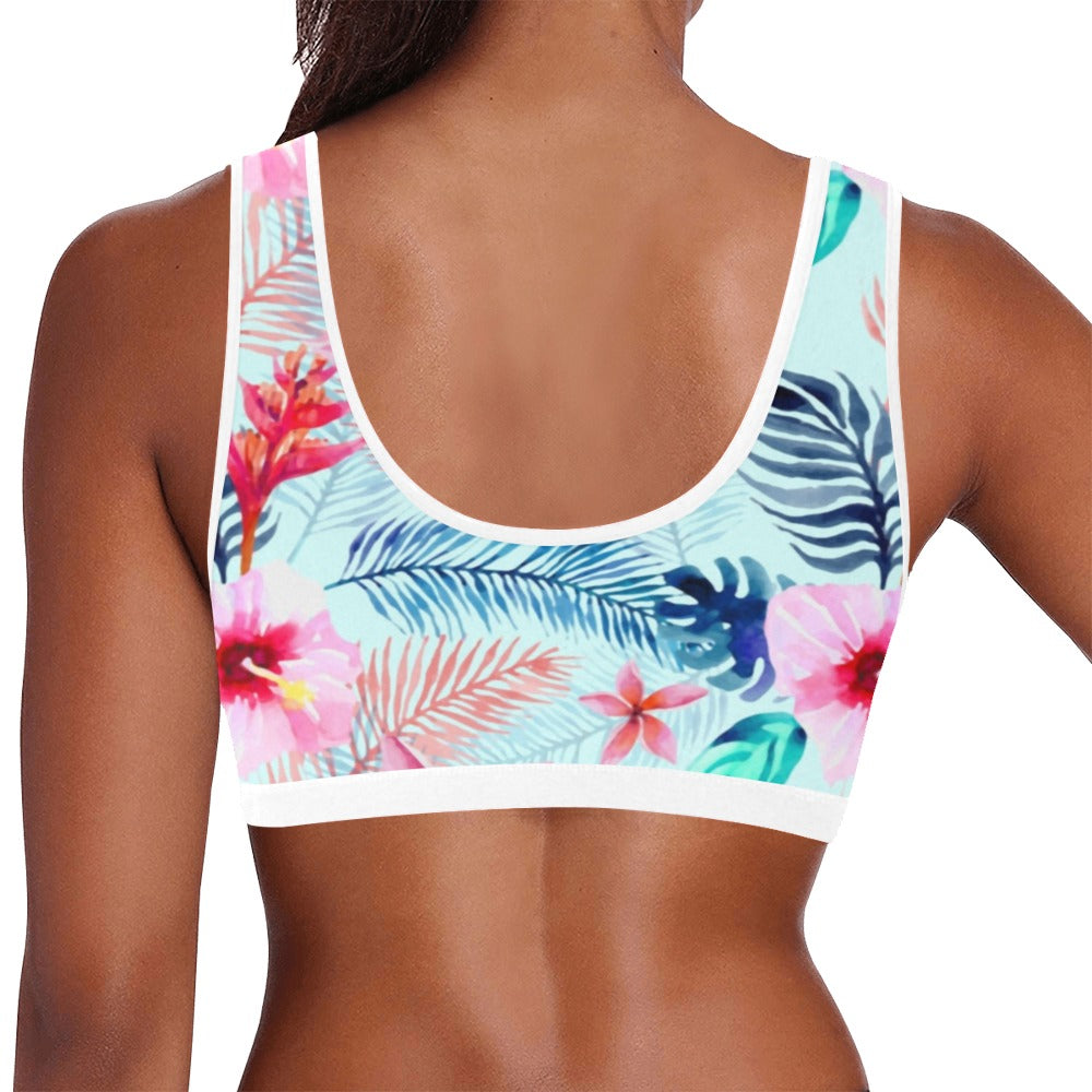 BAU Tropical Print Sports Bra