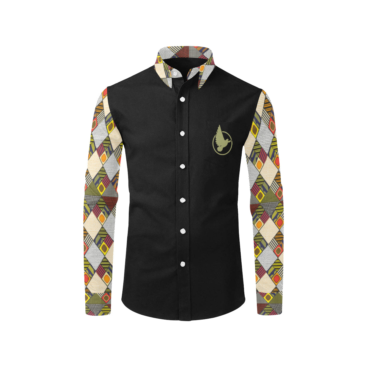 Afro Print Button Up