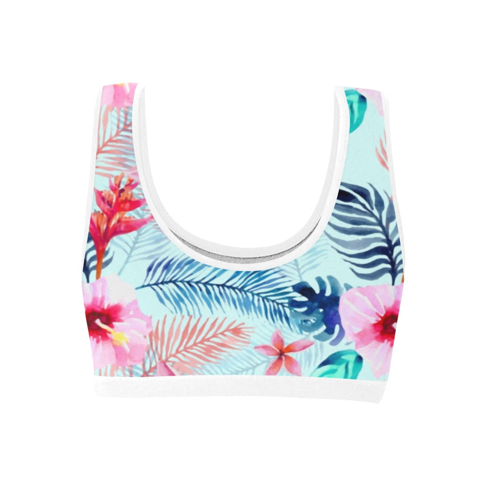 BAU Tropical Print Sports Bra
