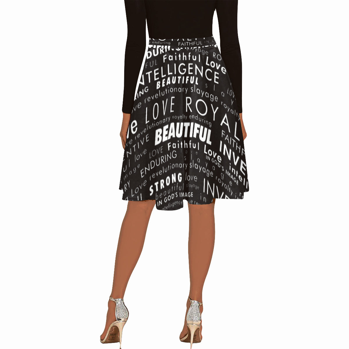 "My Black Is" Midi Skirt